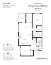 2 Bedroom 2 Bath + Den Plan E1 2 Bedroom 2 Bath + Den Plan E1